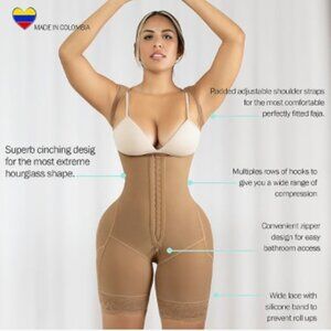 Stage 2 Colombian BBL Faja- Post Surgical Recovery Shaper For Tummy Tucks